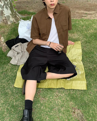 (Unisex) Back-strap Bermuda shorts