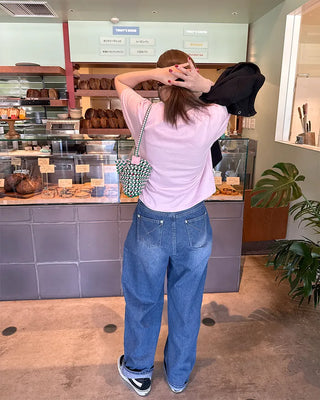 Stud Line Denim Pants