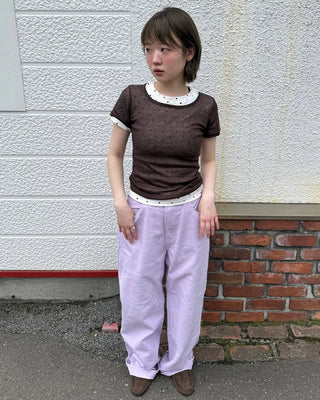 Polka Dot Short Sleeve T-Shirt