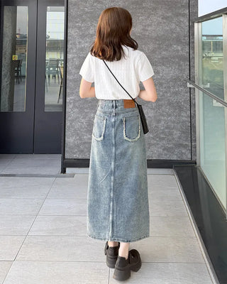 Perforated short-sleeved knit