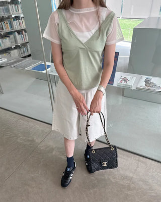 Mash Short-Sleeve Sleeveless Layered Set