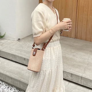 V-neck knit cardigan