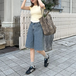 Leopard print cotton bag