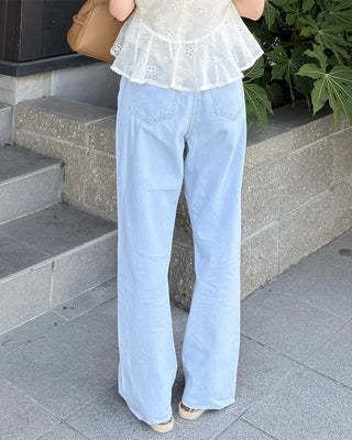 Bootcut denim pants