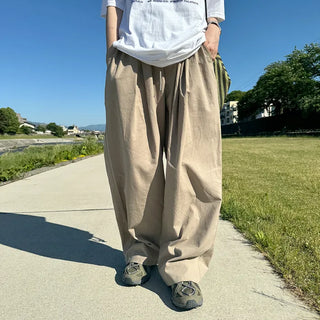 (Unisex) Cotton Wide Pants