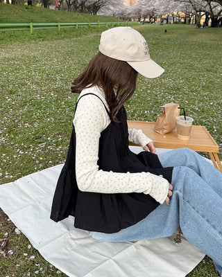 Floral waffle t-shirt
