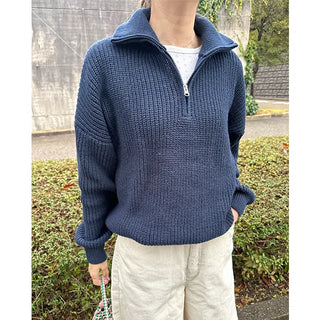 (Unisex) Half-Zip Knit