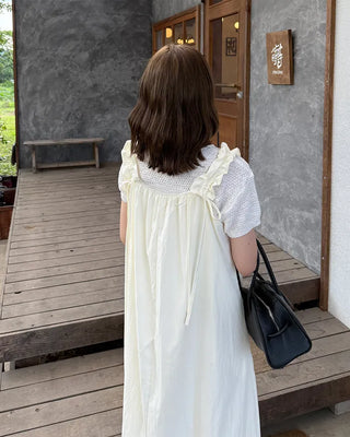 Shoulder String Long Dress