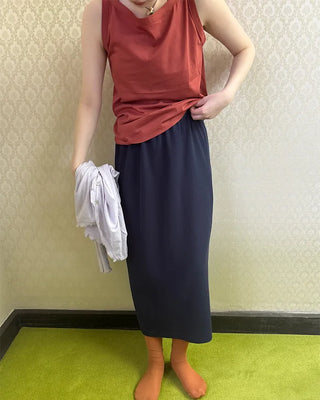 Boat neck layered camisole