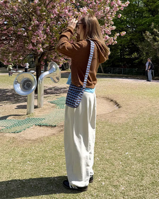 Belted Tuck Sweatpants