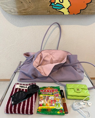 Nylon Multi-Square Tote Bag