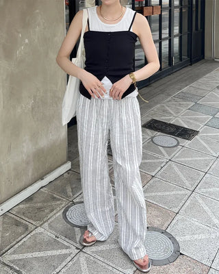 Button Rib Bustier