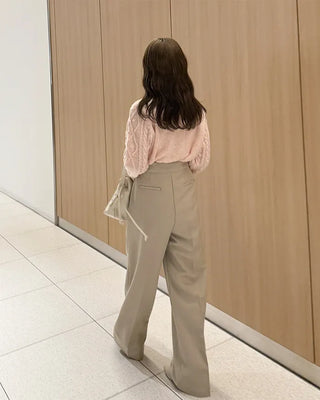 Ribbon string slacks
