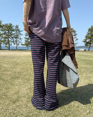 Striped Long Easy Pants