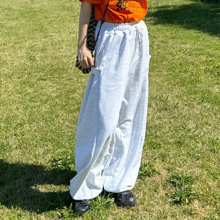 Side-button sweatpants