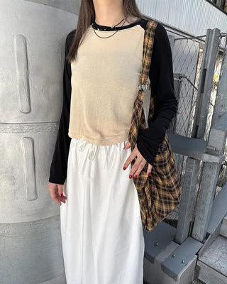 Simple raglan sleeve T-shirt