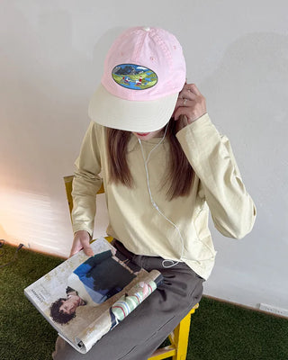 Embroidered Point Ball Cap