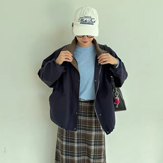 Color Point Cotton Jacket