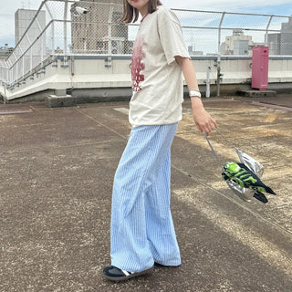 Striped Banding Pants