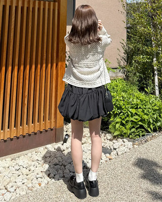 Crochet Point Knit Cardigan