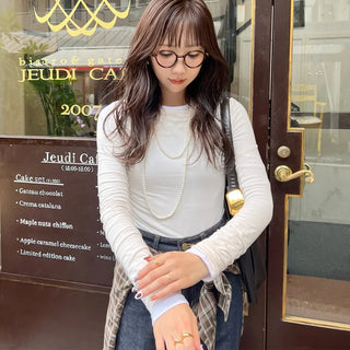 Slim-fit layered T-shirt