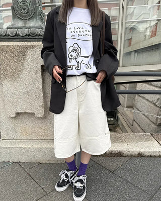Dog lettering T-shirt