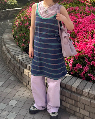 Colored cotton pants