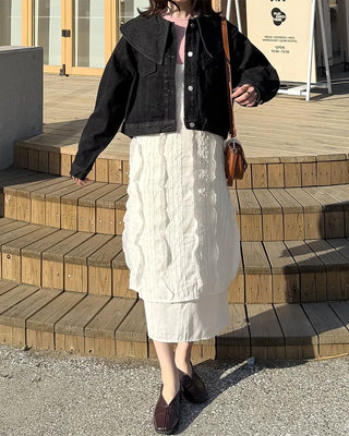 Big Collar Denim Jacket