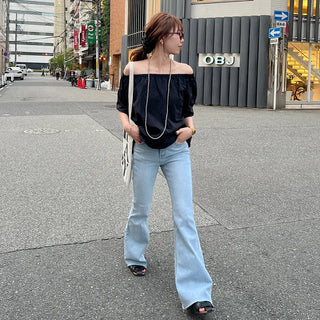 Bootcut denim pants