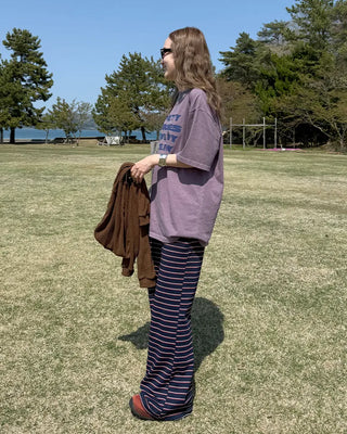 (Unisex) Lettering Oversized Half T-Shirt