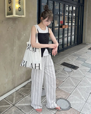 Button Rib Bustier