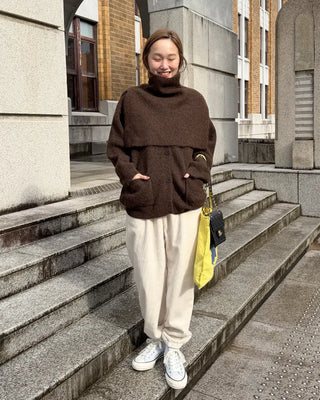Simple elastic waist jogger pants