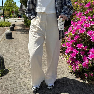 String wide pants