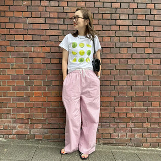 Lime print T-shirt