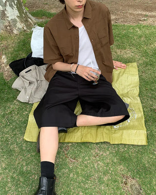 (Unisex) Back-strap Bermuda shorts