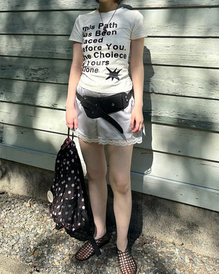 Suede belt with pockets