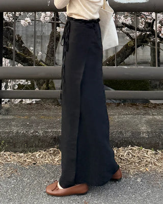 Layered strap wrap skirt