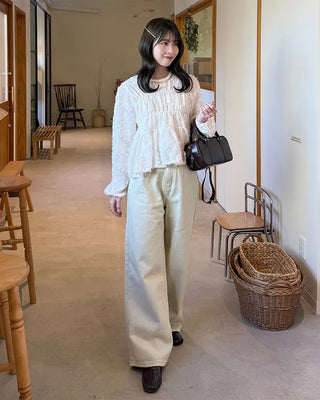 Basic wide-leg pants
