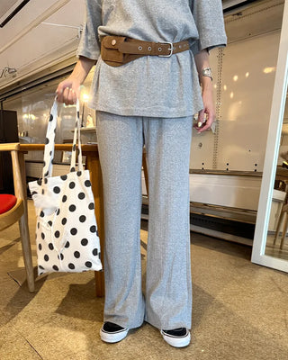 Perforated Button Sweatpants