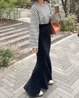 Frilled Mermaid Long Skirt
