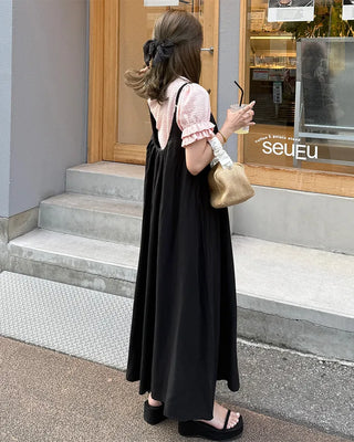 Can-can frill short-sleeved T-shirt