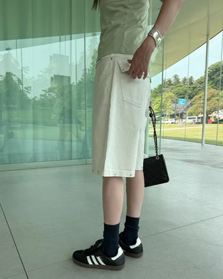 Studded Bermuda shorts