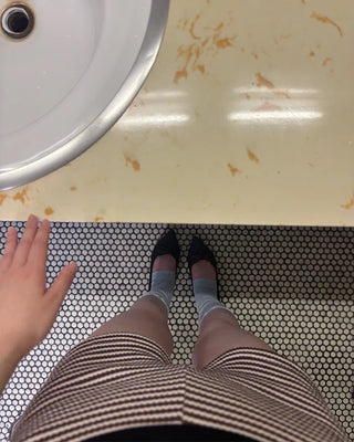 See-through high-leg warmer
