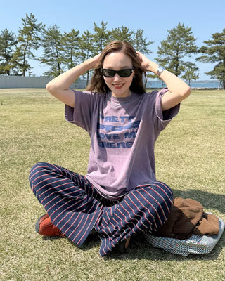 Striped Long Easy Pants