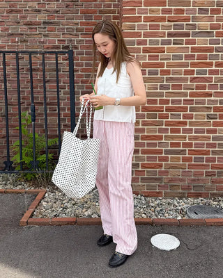 Flower stitch fagoting camisole