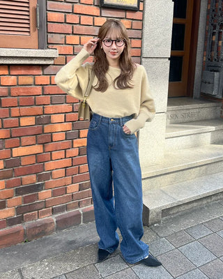 Asymmetrical Shoulder Loose Fit Knit