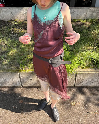 Satin lace camisole dress