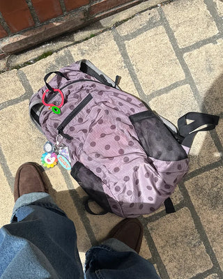 Polka Dot Nylon Backpack