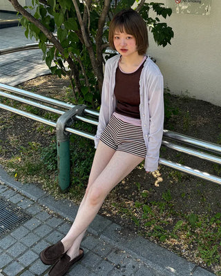 See-through short-sleeve T-shirt
