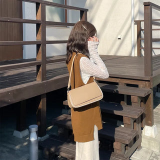 Back button detail knit vest